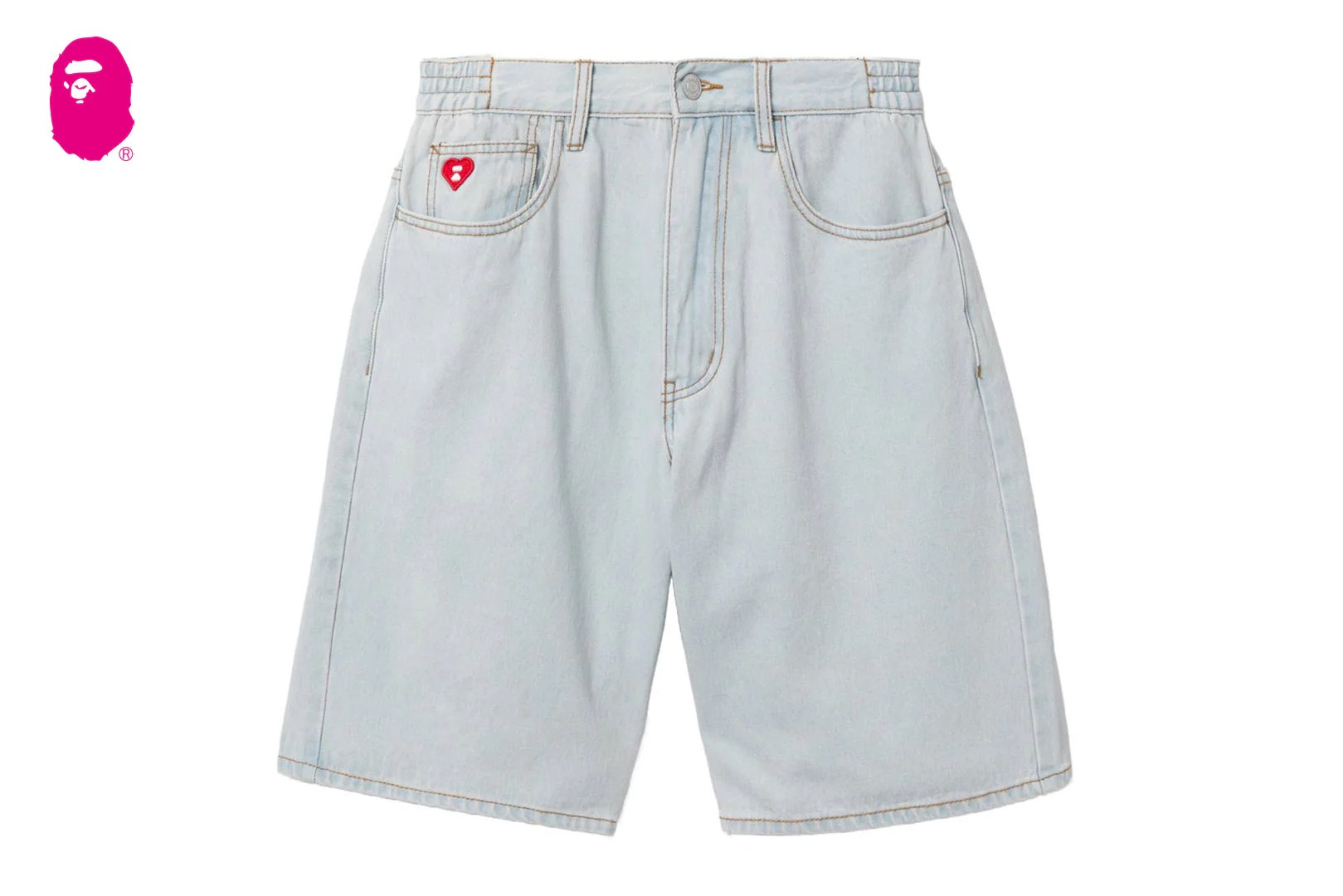 베이프 우먼즈 바지 DENIM SHORTS CM20-251-302 - 상세 이미지 2