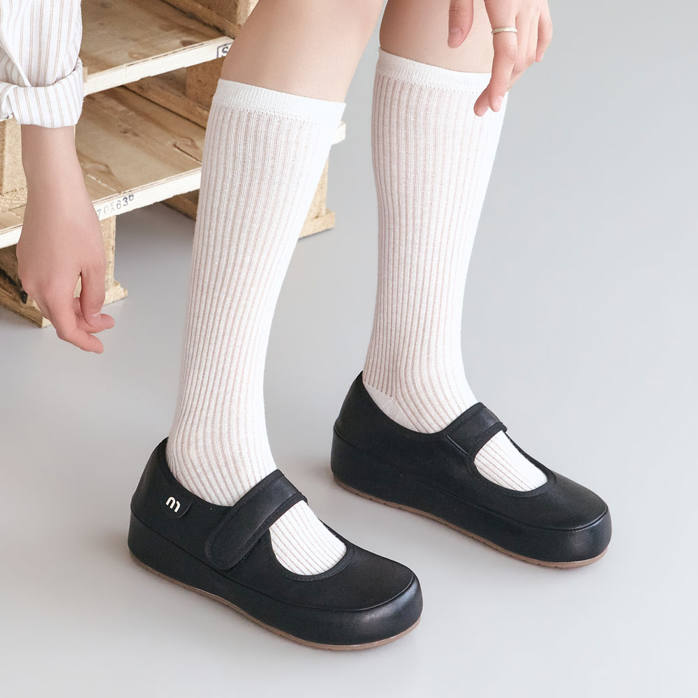 에스유니 발편한 벨크로 스트랩 메리제인 키높이 슬립온 캐주얼 단화 5cm - 상세 이미지 4