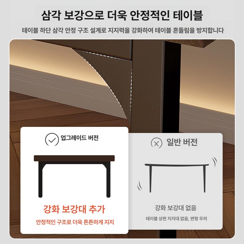 원목 데스크탑 게이밍 모던 스터디 작업대 책상 사무실 가구 다크월넛 학생용 사무용 - 상세 이미지 4