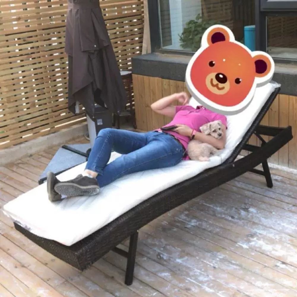 벨라로크 수영장 선배드 방수 비치 휴식 벤치 체어 높이 조절 등받이 B. 선베드 단품 - 상세 이미지 3