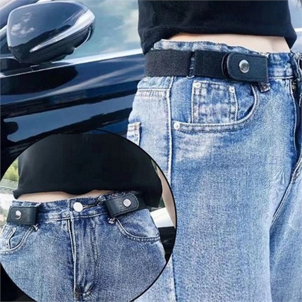 무압박 여성 고무 벨트 데일리 여성 패션 벨트 편안한 허리 - 상품 이미지