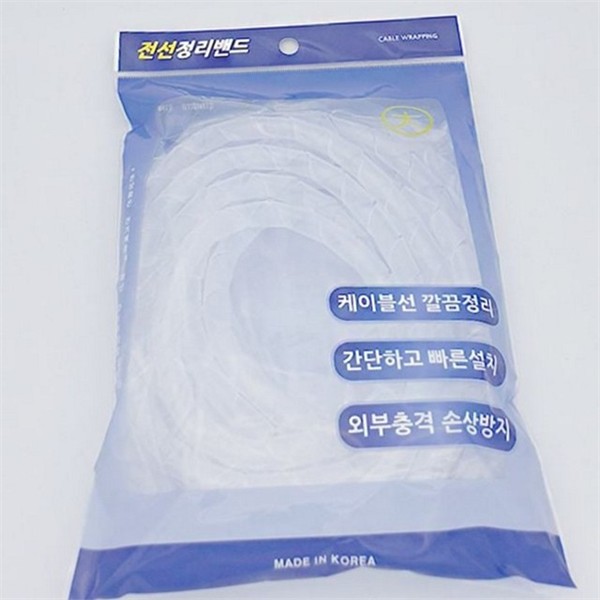 반투명 전선 선정리 밴드 대형 케이블 밴드 사무실 다용도 정리 - 상품 이미지