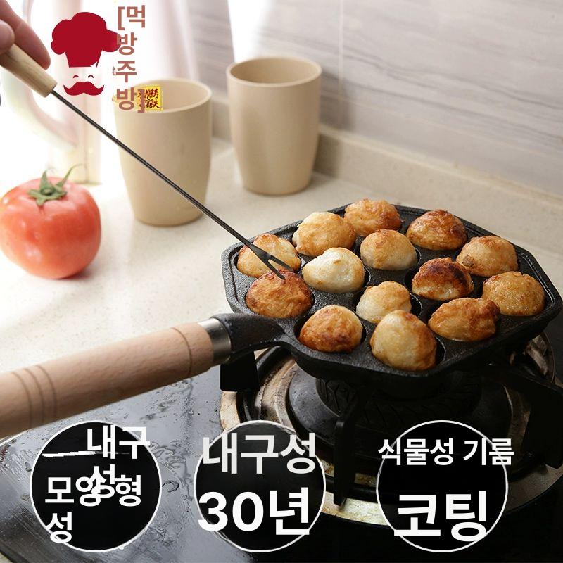 기름솔 시즈닝 코튼 타코야끼 면사오일브러쉬 베이킹 무쇠팬 먼지 브러시 - 상세 이미지 4