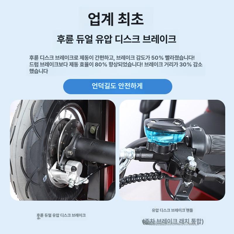 전동 전기삼륜차 농업용 화물 세발 운송 적재량 삼륜오토바이 - 상세 이미지 3