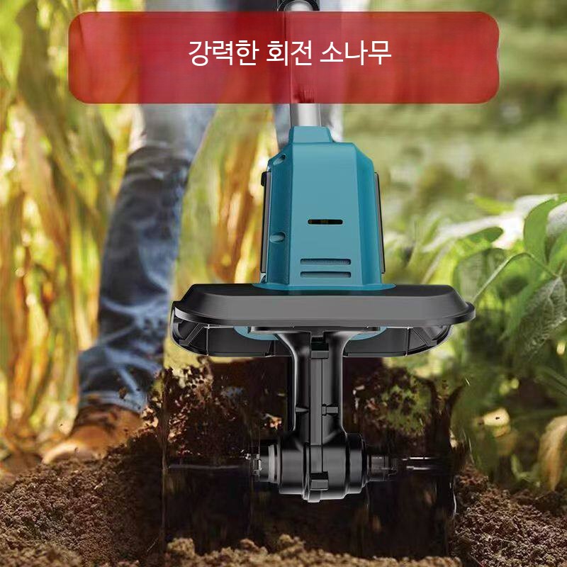 전동 경운기 소형 충전식 배터리 과수원 텃밭용 전기 동력 농업기계 가정용 경작기능 효율적 토양관리 - 상세 이미지 3