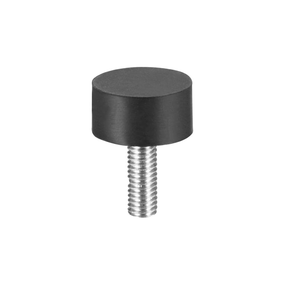 uxcell M6 스레드 고무 마운트, 진동 아이솔레이터, 원통형 충격 흡수기(스터드 포함) 20 x 10mm 4개 M5x15x10mm - 상세 이미지 3