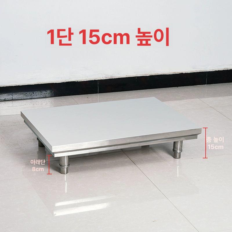 스텐 작업대 낮은 정리 바닥 수납 보조선반 스테인레스 조리 요리 각파이프 - 상세 이미지 4
