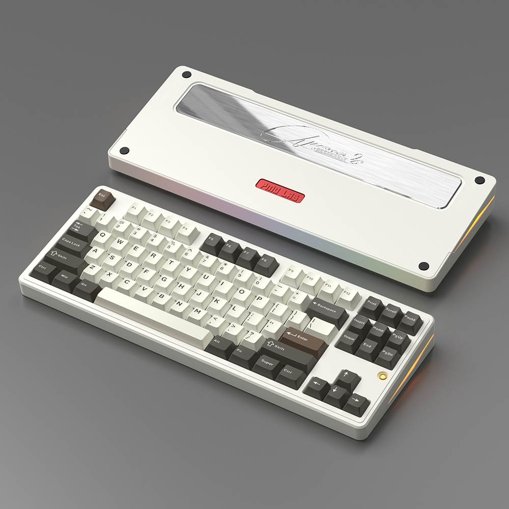 [국내정품] PMO Aurora80 오로라80 풀 알루미늄 기계식 키보드 화이트, PVD/FR4보강판/Kailh 월신축 - 상세 이미지 2