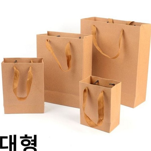 다용도 종이 선물 가방 튼튼한 크라프트 선물 백 쇼핑백 포장 - 상품 이미지