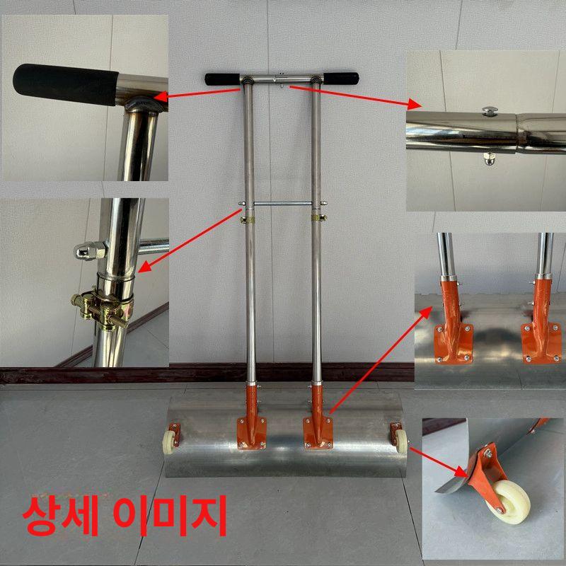 스테인리스 넉가래 바퀴달린 제설용품 스테인레스 눈 제설장비 제설삽 거름삽 손잡이 - 상세 이미지 4