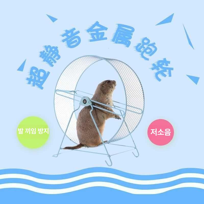 철제 쳇바퀴 고슴도치 햄스터 놀이터 친질라 운동 - 상세 이미지 5