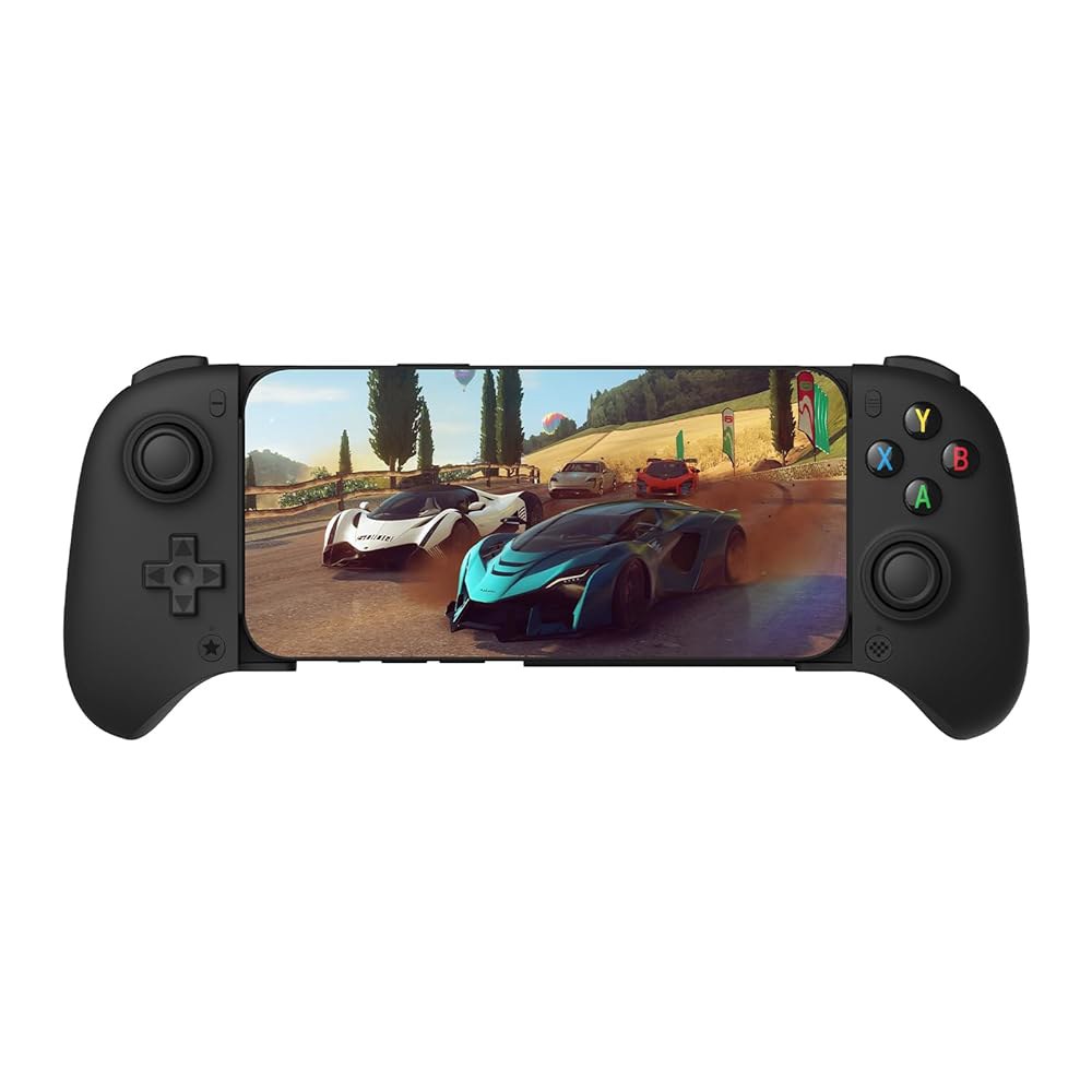 안드로이드 기기용 8BitDo 얼티밋 모바일 게임 컨트롤러, 홀 효과 조이스틱 및 트리거가 있는 블루투스 컨트롤러(블랙) Black - 상품 이미지