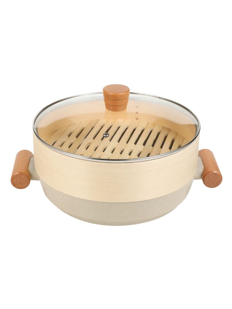 업소용 편백나무찜기 대형 덮개 원형 찜통 편백찜기 찜판 스팀 - 상품 이미지