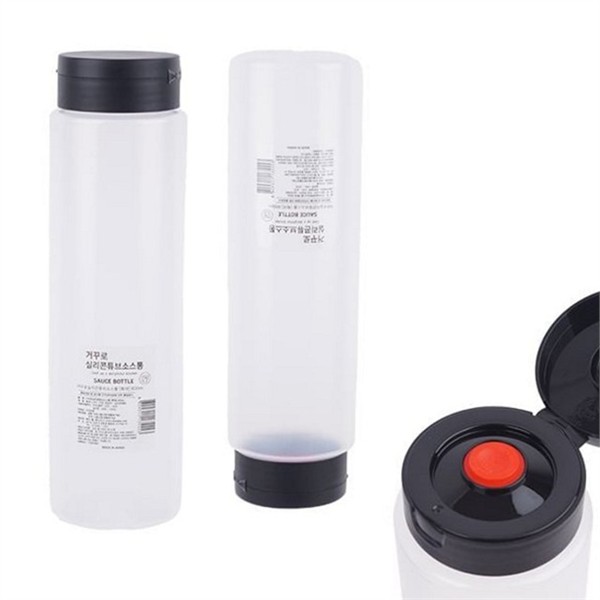 가정용 거꾸로 튜브 소스통 업소용 튜브형 소스통 800ml 대용량 보관 - 상품 이미지