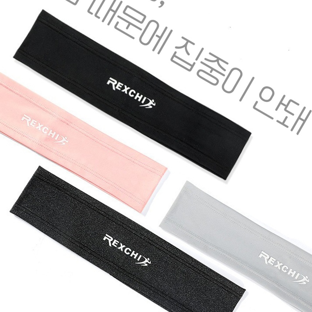 땀흡수 머리띠형 골프 스포츠용 3컬러 러닝 테니스 남녀공용 땀밴드 스포츠헤어밴드 - 상세 이미지 3