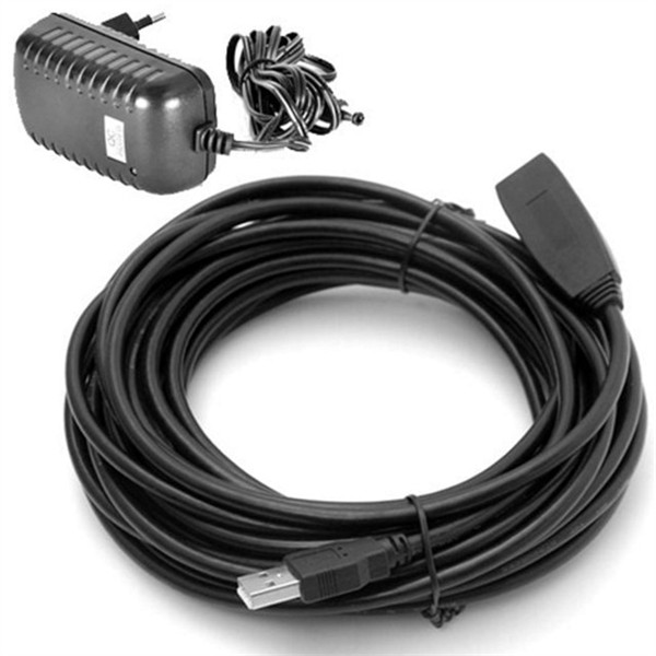 장거리 usb 연장 케이블 전원 usb 리피터 케이블 2.0 컴퓨터 - 상품 이미지