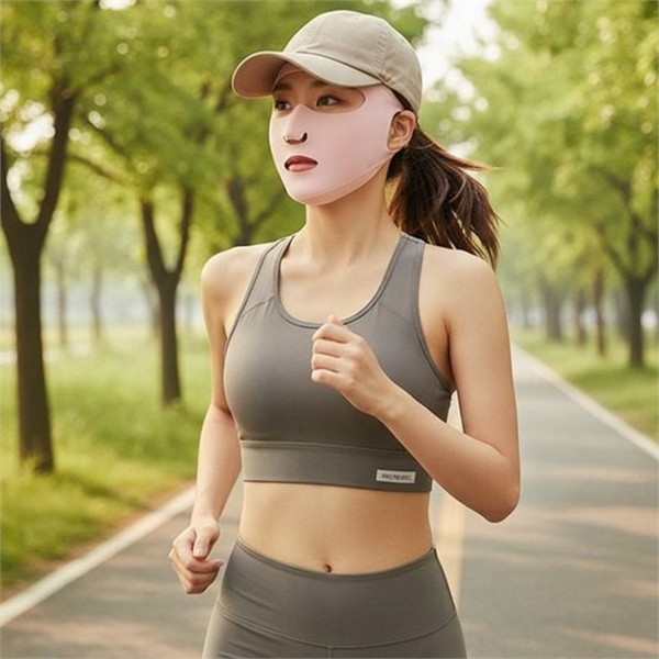 냉감 자외선 차단 마스크 스포츠페이스 스포츠 안면 마스크 코턱 러닝 - 상세 이미지 2