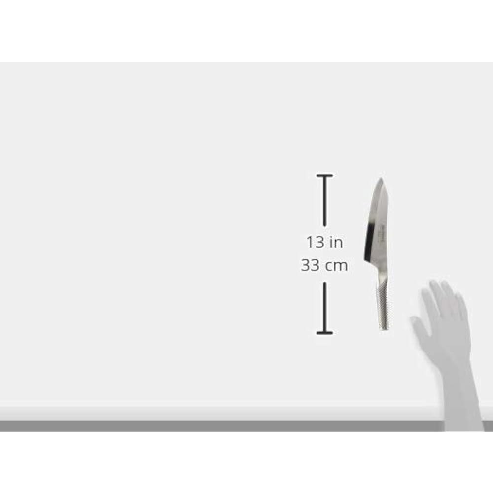 글로벌 - 7인치 왼손잡이 데바 나이프 가벼운 일본 스테인리스 스틸, 면도날처럼 날카로운 모서리, 일본산, G-7L 7 - 상세 이미지 2