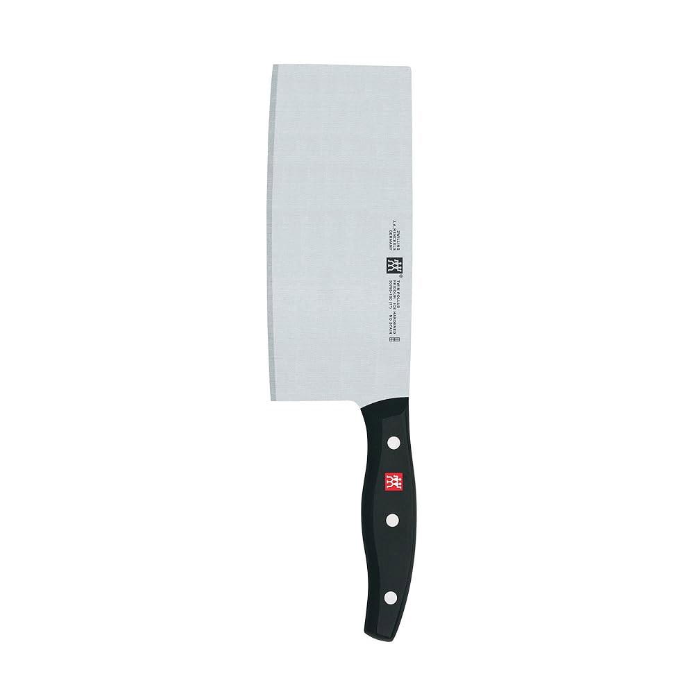 ZWILLING 트윈 시그니처 중국 셰프 나이프, 중국식 칼, 7인치, 스테인리스 스틸, 블랙 Stainless Steel 7 - 상품 이미지