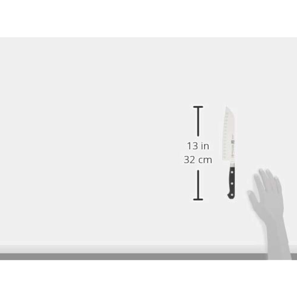 ZWILLING 프로페셔널 S 7인치 할로우 엣지 산토쿠 나이프 Stainless Steel 7 - 상세 이미지 3