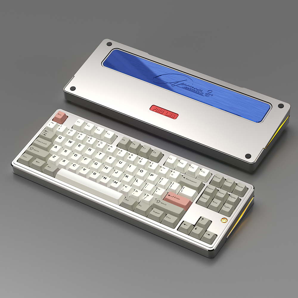 [국내정품] PMO Aurora80 오로라80 풀 알루미늄 기계식 키보드 웜 스모크 실버, PVD/FR4보강판/Kailh 월신축 이미지 2