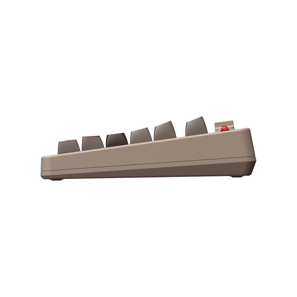 8BitDo 레트로 기계식 키보드, 블루투스 /2.4G /USB-C 핫 스왑 가능 게이밍 87개의 키, 듀얼 슈퍼 버튼, 윈도우 및 안드로이드용 스틱 - C64 에디션 - 상세 이미지 2