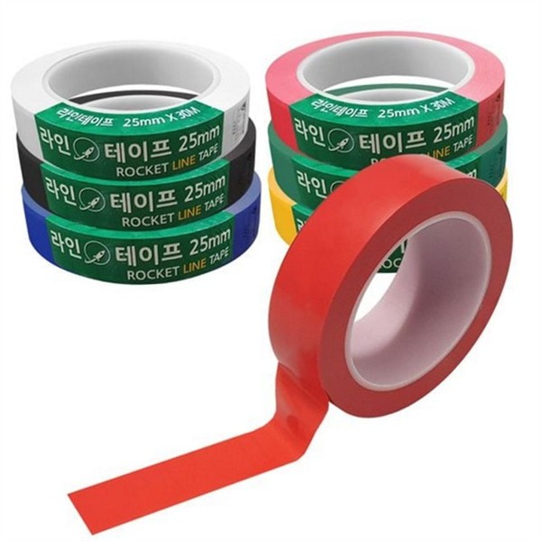 구분용 pvc 표시 테이프 바닥 질긴 라인 테이프 산업용 작업용 - 상세 이미지 2