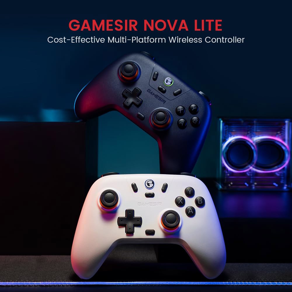 Windows PC, , Android, Switch & Steam 데크용 GameSir Nova Lite 무선 컨트롤러 u2013 2.4G 및 Bluetooth Gamepad - 상세 이미지 2