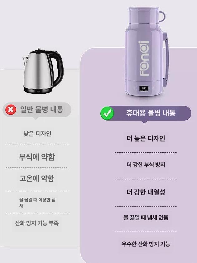 가열식 전기텀블러 온도조절 사무실 보온 캠핑 충전식텀블러 - 상세 이미지 3
