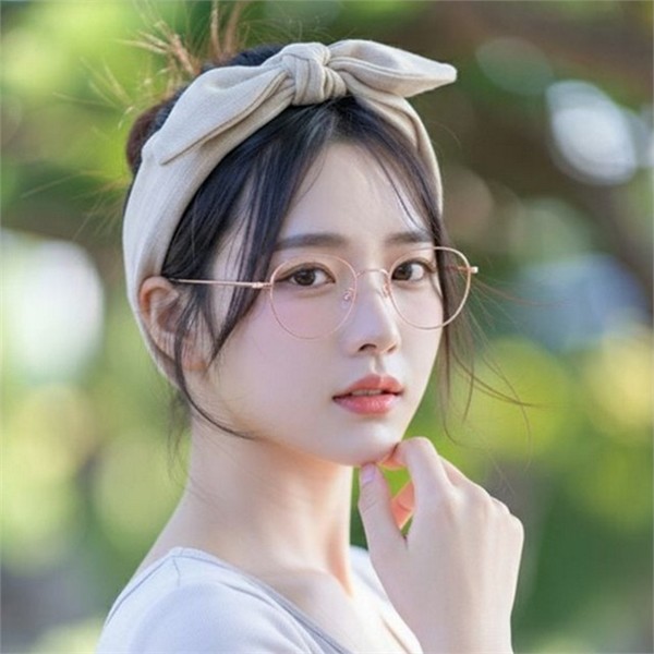 가벼운 남녀공용 베타 티타늄 안경 메탈 초경량 라운드 안경 안경테 - 상세 이미지 2