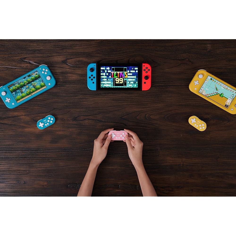 Nintendo Switch, Windows, Android 및 macOS용 Nargos 8Bitdo Zero 2 블루투스 키 체인 크기 미니 컨트롤러(Turquoise Editi - 상세 이미지 3
