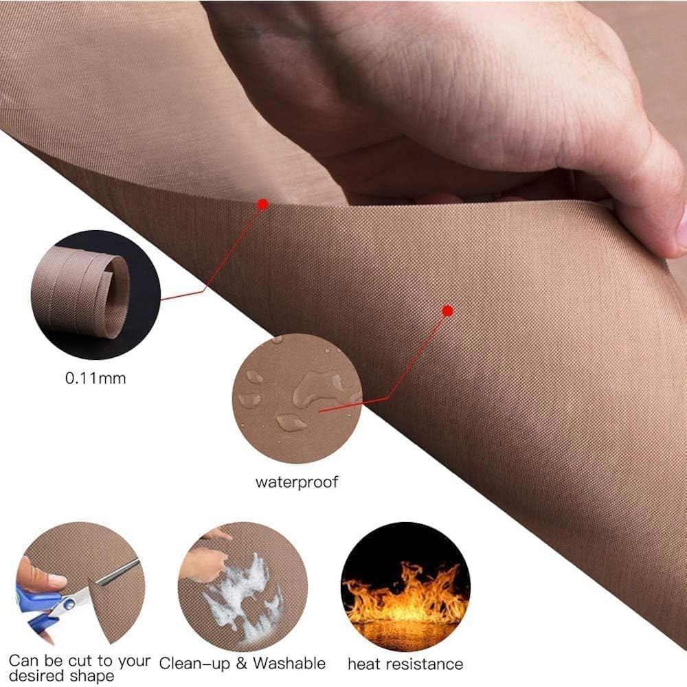 3팩 PTFE 테프론 시트, 열 프레스 이송 시트 논스틱 16 x 20 전사 용지 재사용 가능한 내열 공예 매트 1 3Pack 16 x20 Black - 상세 이미지 3