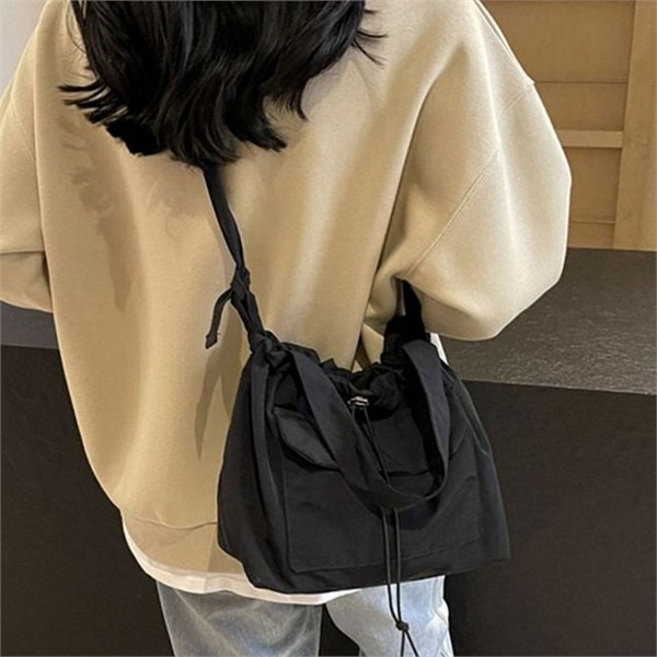나일론 여성 크로스 백 가벼운 데일리 크로스 백 스트랩 심플 - 상품 이미지