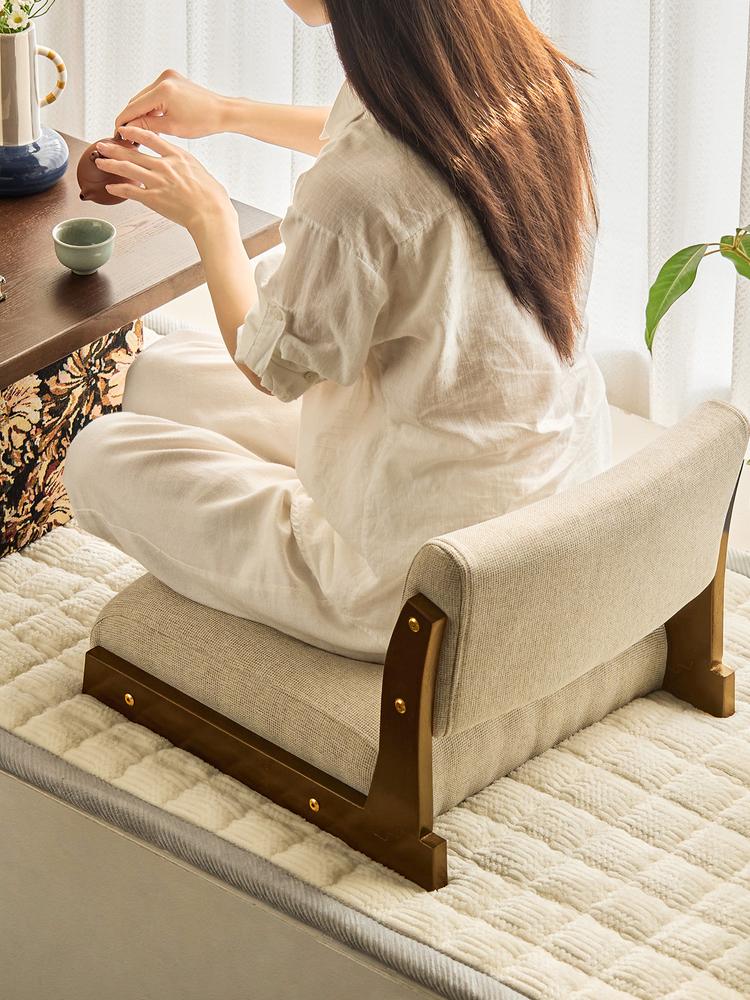 일본식 다다미의자 코타츠 원목 좌식의자 거실 전통 앉은 다리없는 일식 - 상세 이미지 2