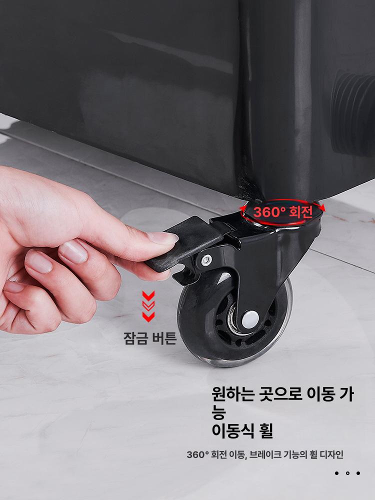 이동식 걸레걸이 스테인리스 건조대 스탠딩 청소도구 청소용품 밀대걸이 대걸레거치대 - 상세 이미지 3