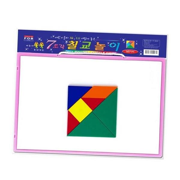 학습용 어린이 칠교 놀이 교육용 유아 칠교 놀이 보드 수학 - 상품 이미지
