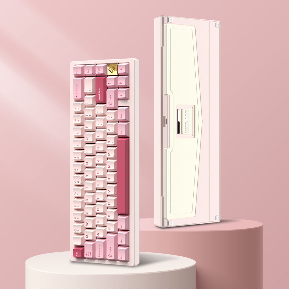 [국내정품] WOB ZEN65 풀 알루미늄 기계식 커스텀 키보드 핑크, LITE(바이올렛축) - 상세 이미지 2