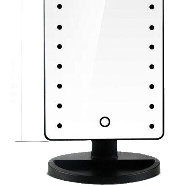 3면 접이식 셀프이발 면도 후방 거울 LED LED 포함 화이트 - 상세 이미지 2