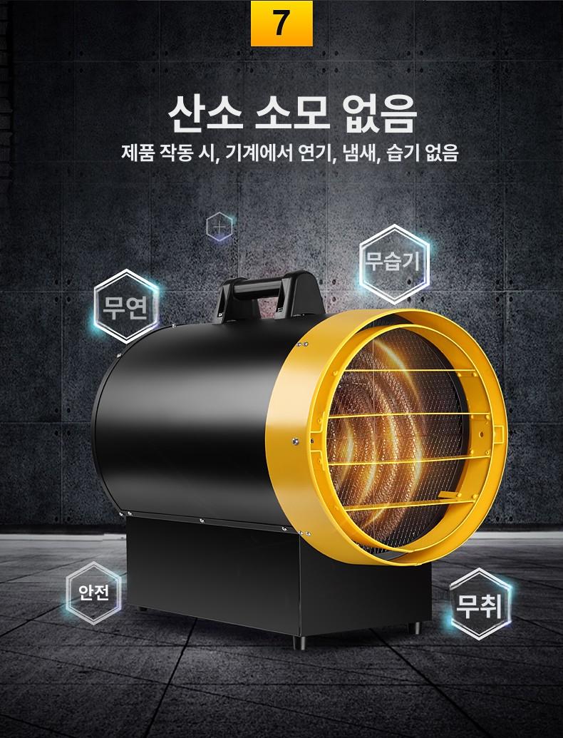 산업용 히팅건 드라이기 디지털 디스플레이 히트건 온도조절 공업용 히터 온풍기 제거 - 상세 이미지 5