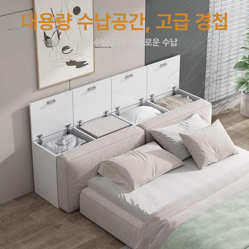 침대틈새 수납장 서랍장 원목 다용도 협탁 틈새장 캐비넷 좁은 인테리어 베드사이드 - 상세 이미지 2