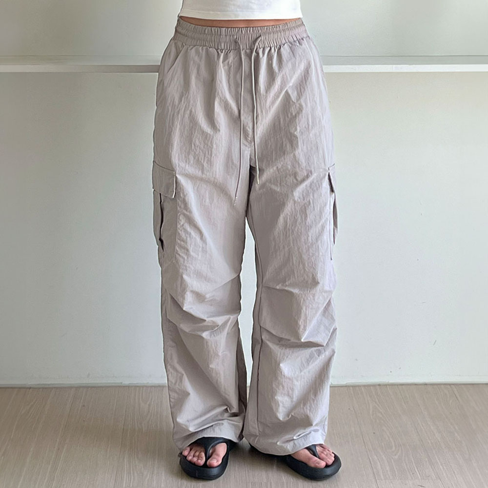 바스락팬츠 여름 밴딩카고 하비 조거바지 - 상품 이미지