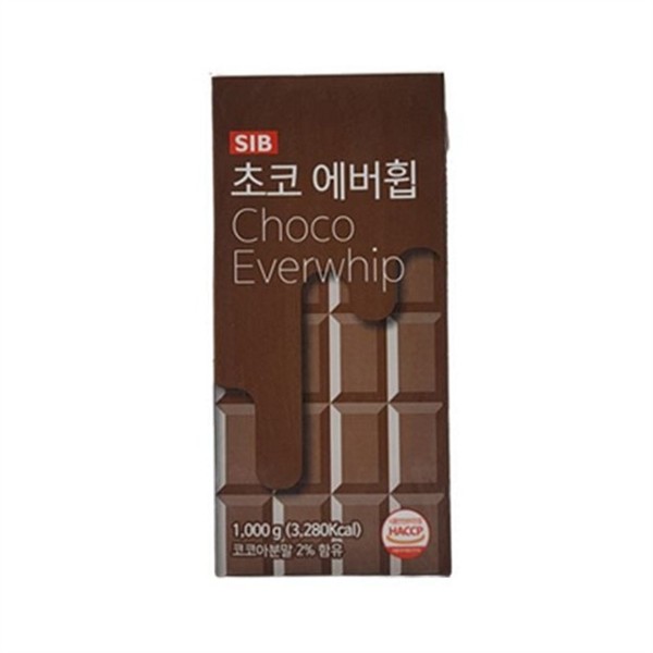 가당 냉동 식물성 생크림 휘핑 초코 생크림 베이킹 디저트 - 상품 이미지