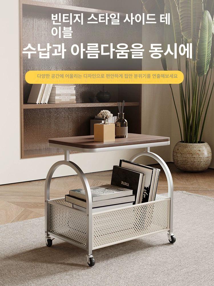 스틸 주방카트 웨건 이동식트롤리 왜건 이동식카트 서랍트롤리 모던 바퀴 - 상세 이미지 2