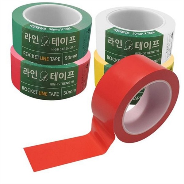 산업용 질긴 라인 테이프 주차장 경계선 라인 테이프 표시용 안전 - 상세 이미지 2