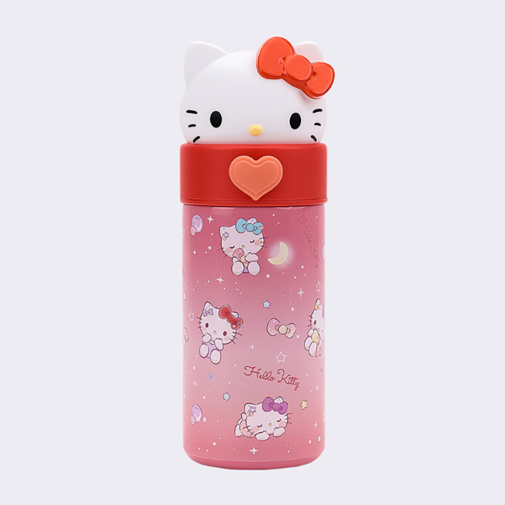 산리오 헬로키티 이중 스텐 텀블러 보온 보냉 물병 물통 350ml - 상세 이미지 2