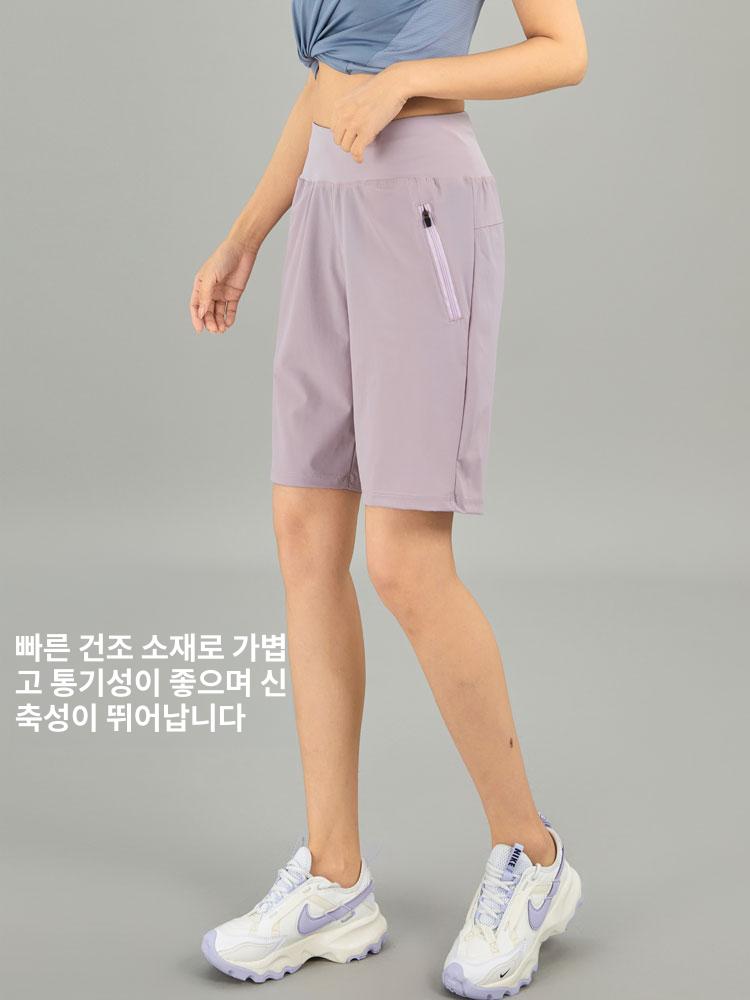 5부 반바지 헬스 러닝 빅사이즈 쿨링 휴대폰 보관 운동복 - 상세 이미지 3