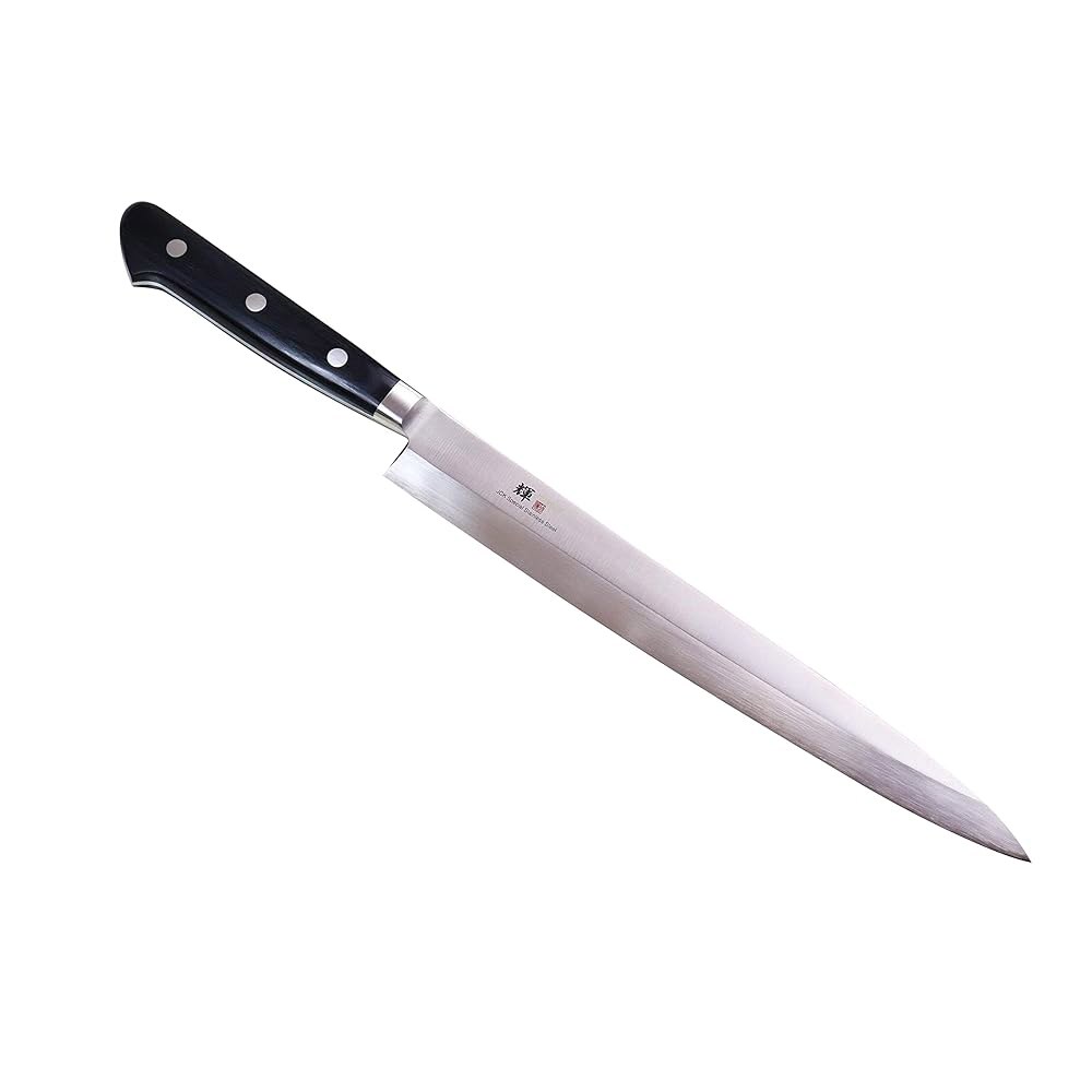 JCK 오리지널 카가야키 일식 셰프 u2019s 나이프, KG-18 프로페셔널 야나기바 240mm(사시미, 스시 나이프), 인체공학적 파카 나무 손잡이가 있는 VG-1 고탄소 일본 - 상품 이미지