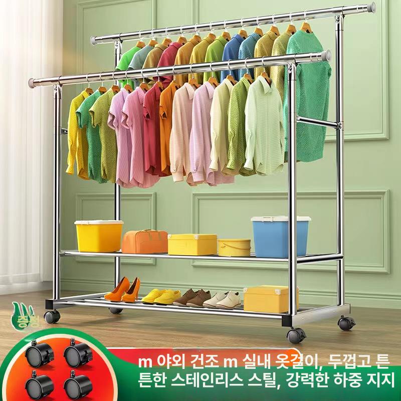 옷가게 4종 이동식 매장용 멀티수납 옷걸이 스탠드 - 상세 이미지 4