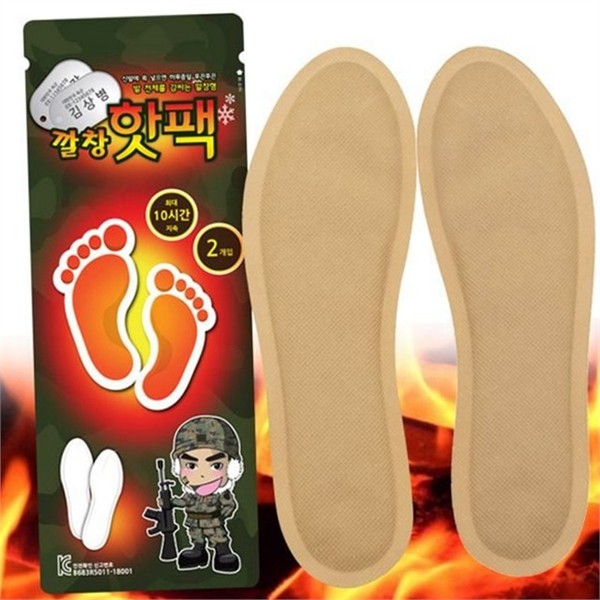 일회용 깔창 핫 부착형 붙이는 핫 발바닥 겨울철 캠핑 - 상품 이미지