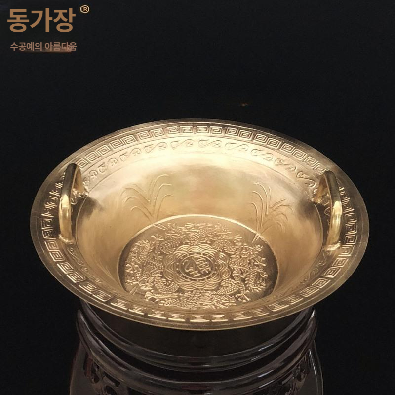 황동 대야 세면대 물진동 공명 다라 족욕 - 상세 이미지 2